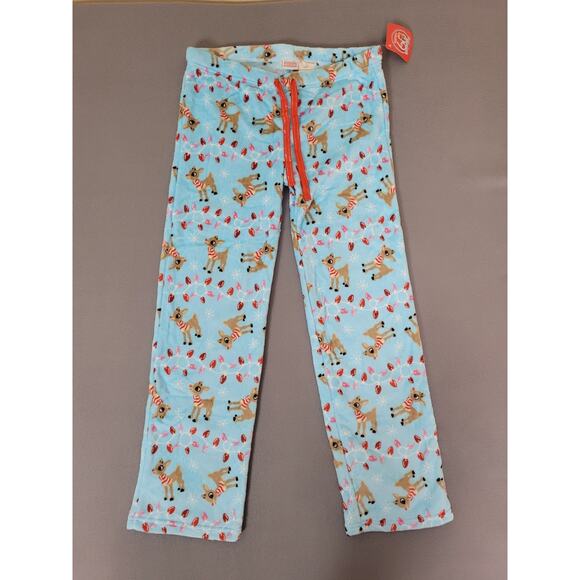 Rudolph Womens Pajama Pants Rudolph Plush Fleece PJ Pants Size Large - Picture 1 of 10